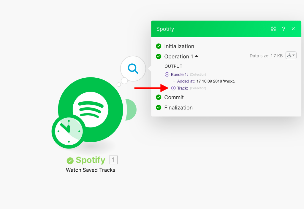 Make Spotify Trigger with Data